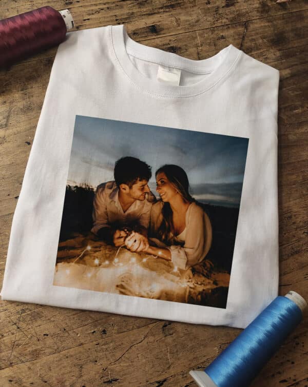 T-shirt personnalisé avec votre photo de couple