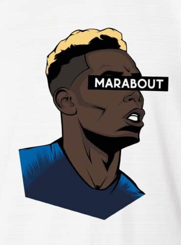 Zoom sur le tshirt "Marabout"